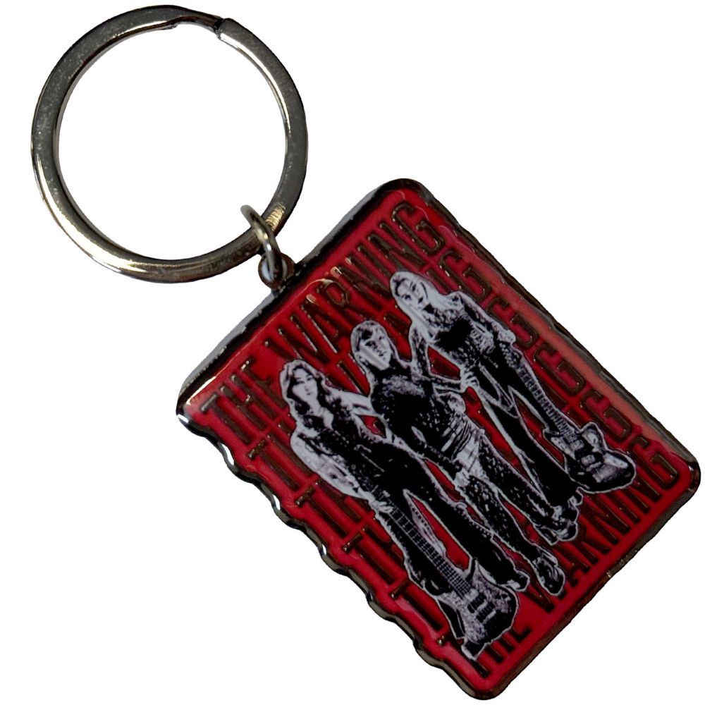 The Warning - Stacked Keychain - Red/Multicolours